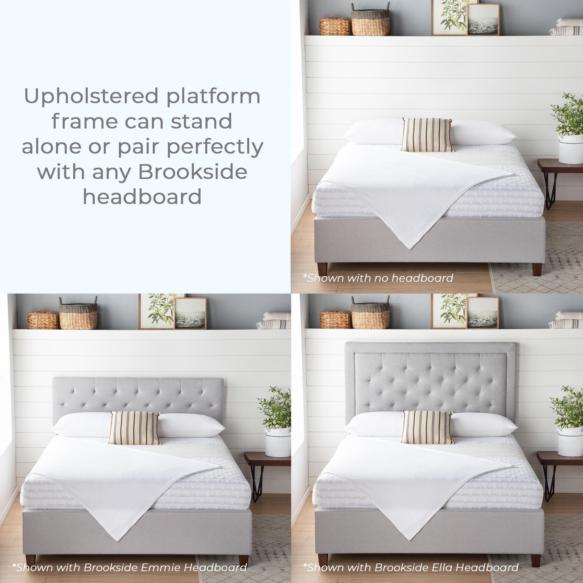 Brookside ava cheap upholstered platform bed